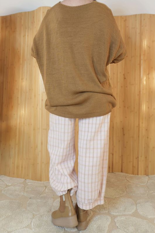 Beatrix Heart Slouch Knit Camel